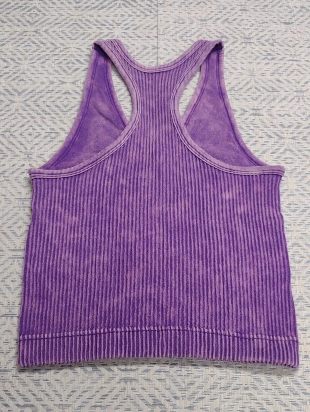 Kali Rose Lavender Ribbed Racerback Tank - Picture 3 of 5